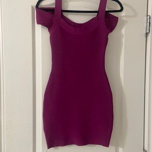 Guess Purple bandage dress